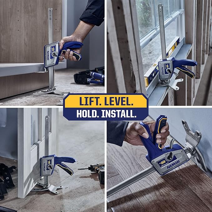 IRWIN Quick-Lift Construction Jack, Hand Lifting Jack Tool, Multifunctional, Lift up to 10" and Capacity 330 lbs (IRHT83100)