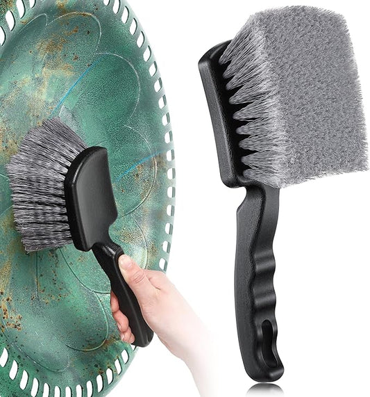Brush for Bird Baths, Bird Bath Cleaner with Ergonomic Handle and PVC Bristles, Gentle Yet Effective Cleaning for Wigglers, Feeders, Hook Design 1 Pack