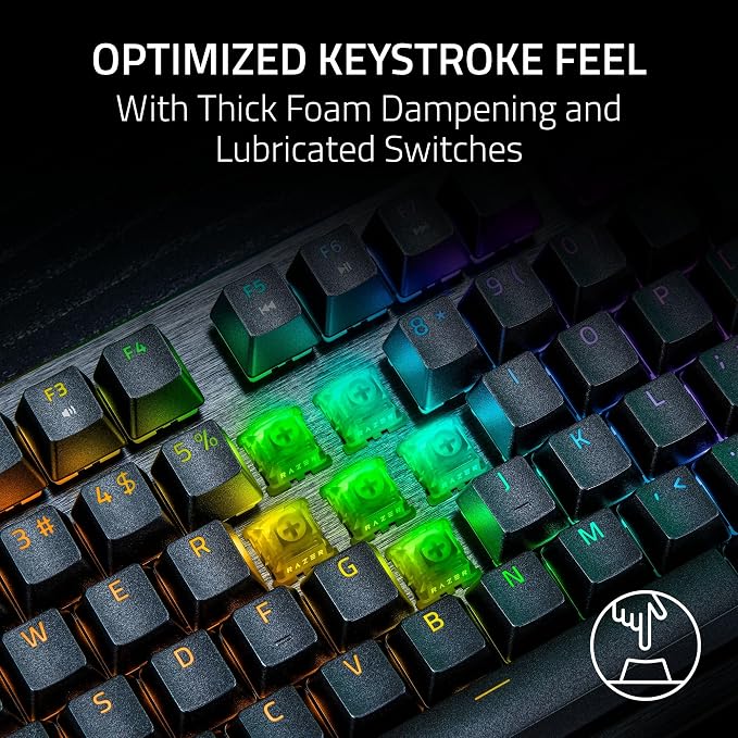 Razer Huntsman V3 HE Magnetic TKL 8KHz Wired Gaming Keyboard | Hall Effect Magnetic Switches, 8000 Hz Polling, Razer Snap Flex,Razer Snap Tap, Rapid Trigger, Adjustable Actuation