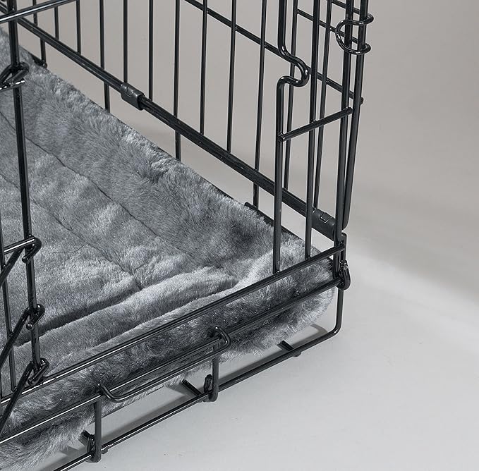 Slumber Pet Plush Mats - Versatile and Comfortable Mats for Dogs and Cats - XX-Large, 41"L X 27"W, Gray