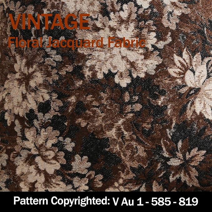 Pack of 2 Vintage Floral Throw Pillow Covers 20x20 Boho Farmhouse Accents Chenille Square Decorative Pillow Cases for Living Room Couch Bed Home Decor, Dark Brown