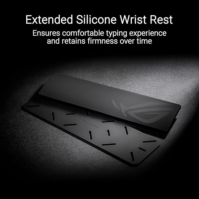 ASUS ROG Azoth Extreme Wireless Mechanical Gaming Keyboard – 75% TKL, ROG NX Snow Linear Switches, PBT Keycaps, Aluminum Chassis, Carbon Fiber, Gasket Mount, Color OLED Screen, PC/Mac Support - Black