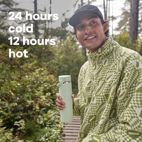 Hydro Flask Water Bottle - Insulated Stainless Steel | 40 Oz Wide Mouth Flex Lid, Leakproof & Refillable