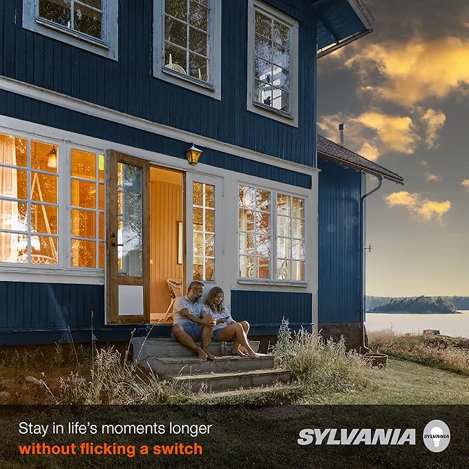 Sylvania Dusk to Dawn A21 LED Light Bulb with Auto On/Off Light Sensor, 100W=13W, 1500 Lumens, 5000K, Daylight - 1 Pack (41291)