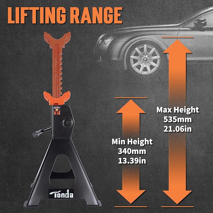 TONDA Floor Jack 1.5 Ton and Jack Stands