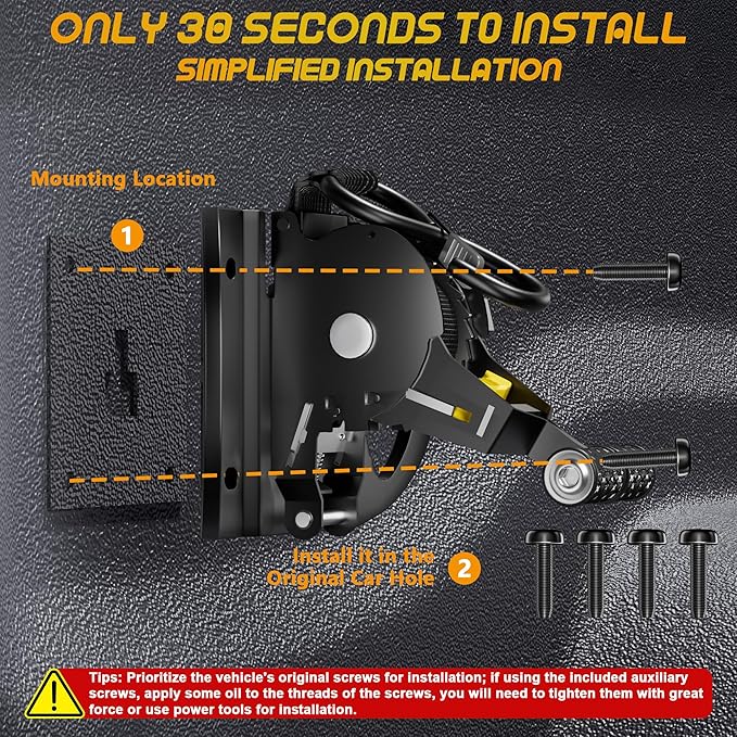 4PCS Retractable Ratchet Straps,Compatible with 2015-2025 Ford F150 Auto Retract Securing Strap,Integral Retracting Tie Down Straps for F250/F350/F450/F550 Accessories Truck Bed Mounted Ratchet Straps