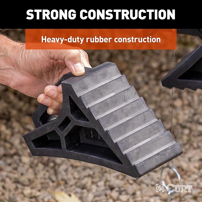 CURT 22801 HD Wheel Chock (Bulk)