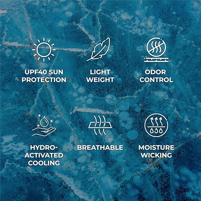SHAKEitCOOL Original Cooling Towel – Be Cool in Style - Heat Relief, Soft, Lightweight, Sun Protection, Easy Clean - Perfect for Biking, Running, Yoga, Gym, Gardening - Flower