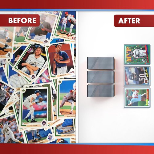 Cardboard Gold | 35pt Top Loaders for Cards - 250 Count - Premium 3x4 Inch Trading Card Protectors