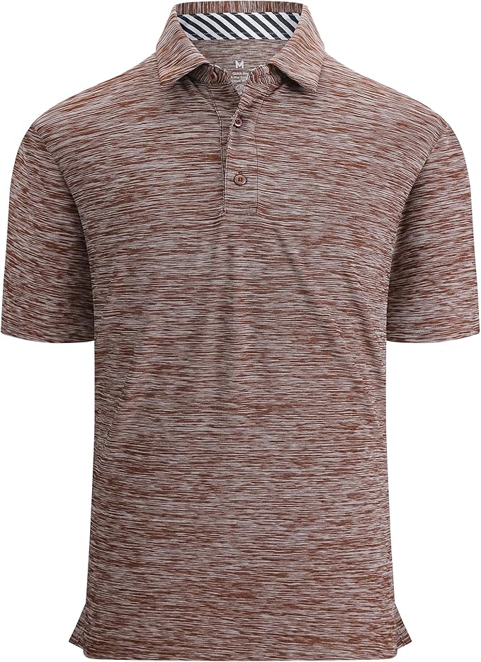 Alex Vando Mens Golf Shirt Moisture Wicking Quick-Dry Short Sleeve Casual Polo Shirts for Men