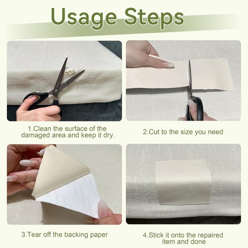 Besezx Canvas Repair Tape - Waterproof Self-Adhesive Fabric Patch for Outdoor Gear | 3" x 79" (Light Brown)