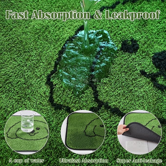 Qeils Reusable Puppy Pads, Washable Pee Pads for Dogs 2 Pack Durable Absorbent Leakproof Dog Training Pads for Home or Travel, Non-Slip Wee Wee Pads Potty Pads 36"x24"