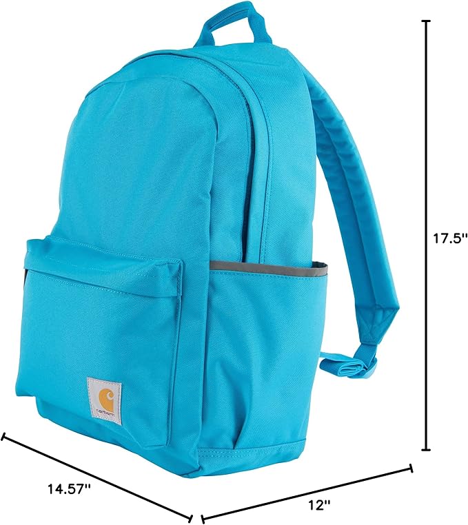 Carhartt Classic 21L Backpack Atomic Blue | Classic Laptop, Water-Resistant Pack with 15 Laptop Sleeve and Organizational Compartments