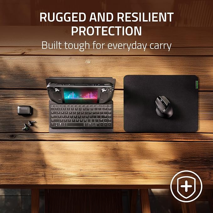 Razer Travel Case Folio for Portable Keyboards | Multi-Angle Stand, Magnetic Closure, PU Leather Exterior, Fits Razer Joro & Magic Keyboard, Supports Tablets (13")