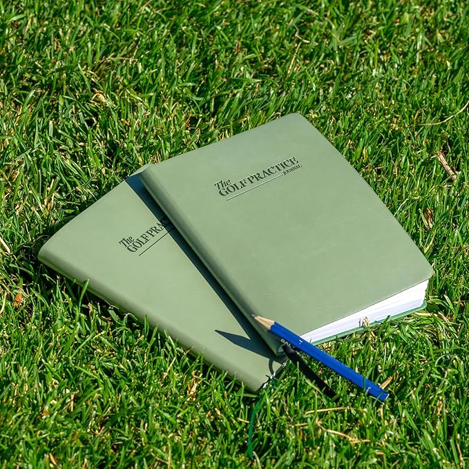 Maximize Your Practice, Track Progress, and Elevate Your Golf Game with Research-Backed Strategies, Stylish Leather Design, Track Club Yardages