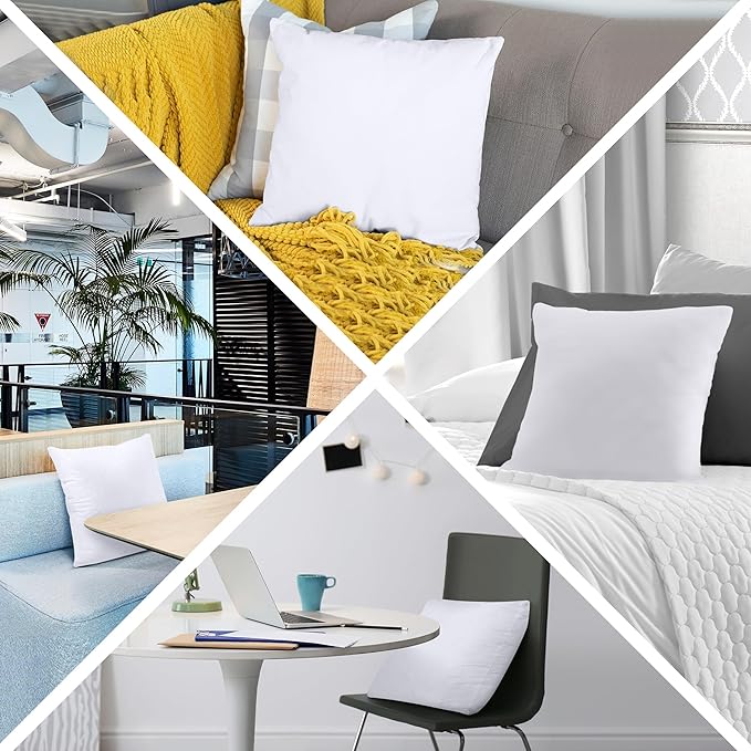 Utopia Bedding Throw Pillows, 28x28 Pillow Inserts, Pack of 1, White | Down Alternative Throw Pillow Inserts, Couch Pillows for Indoor Decor, Plush & Supportive, Decorative Cushion for Sofa, White