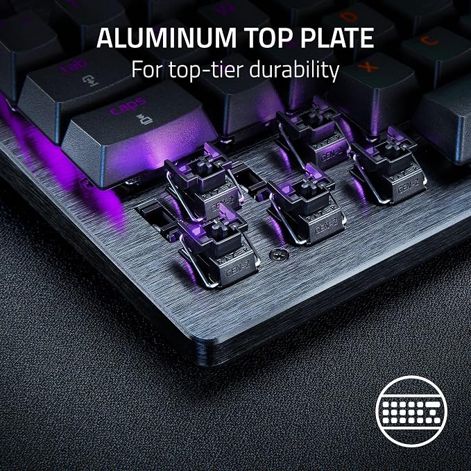 Razer Huntsman V3 Pro 8KHz Esports Gaming Keyboard, Analog Optical, Black | Gen-2 Analog Optical Switches, Rapid Trigger, Adjustable Actuation, Media Controls, PBT Keycaps
