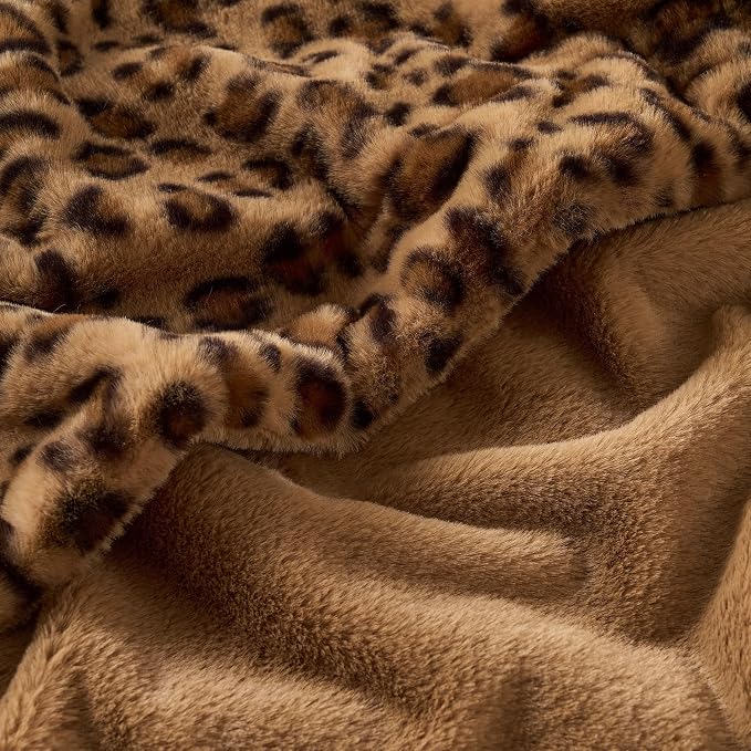 GALMAXS7 Cheetah Print Throw Blanket, Double-Sided Plush Faux Fur, 60"x80" | 500GSM Faux Fur,Double-Sided Leopard Design,Ultra Soft Plush Feel,All Season Cozy Blanket,No Shedding,Machine Washable