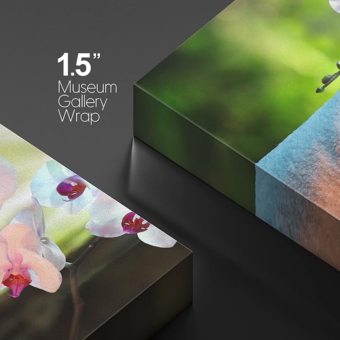wall26 Canvas Print Wall Art Massage Stones, Candles & Orchid Flowers Floral Botanical Photography Realism Tropical Zen Multicolor Ultra for Living Room, Bedroom, Office - 32"x48"