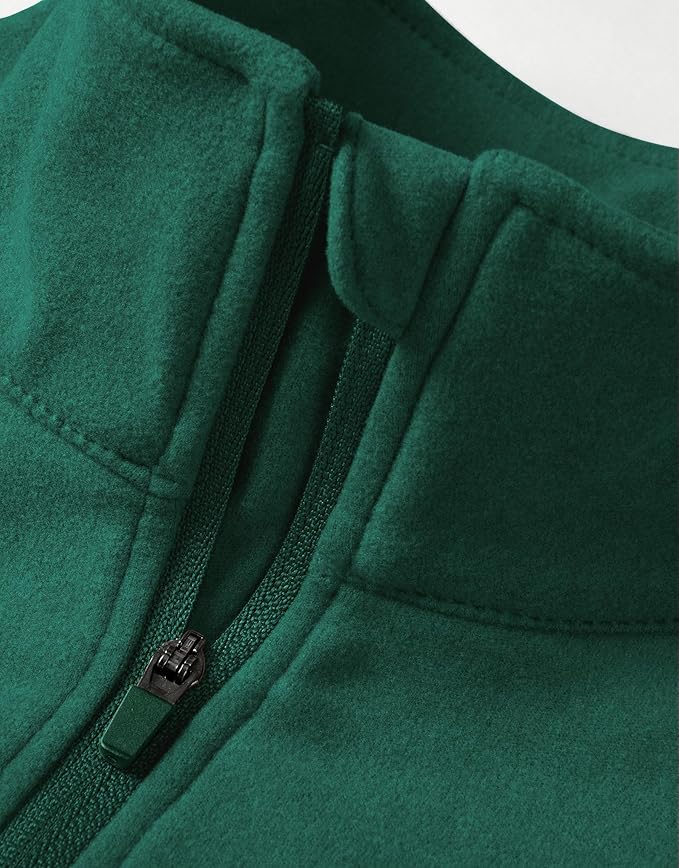 Willit Men's Fleece Pullover Winter Shirts Long Sleeve Quarter Zip Cold Weather Golf Hiking Casual Warm Shirts
