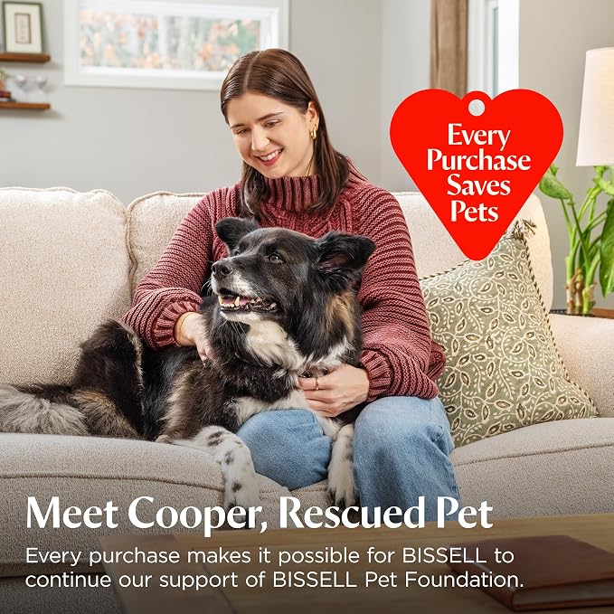 Bissell FlexClean FurForce Robot Vac & Mop, LiDAR Navigation, HEPA, 4270L | 2X stronger suction; NeverTangle brush roll; 180-min runtime; 60-day self-empty base; deep carpet clean