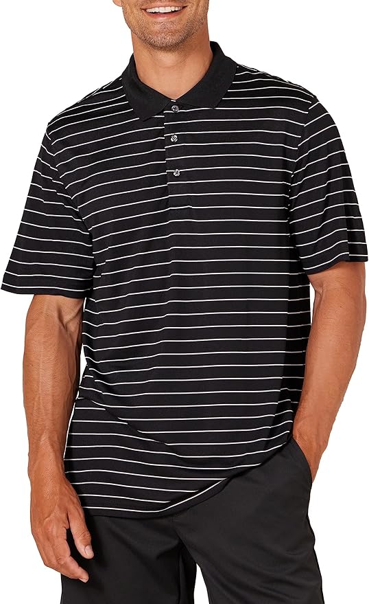 Amazon Essentials Mens Golf Polo Shirt, Moisture-Wicking Quick Dry, Short Sleeve