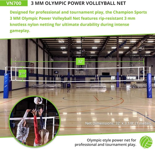 Champion Sports Volleyball Net Set - Durable Design | Multiple Styles Available