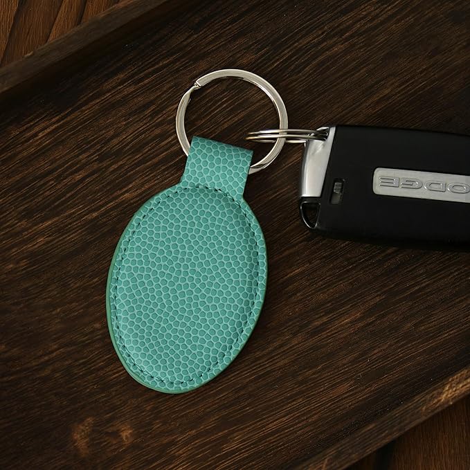 LaserGram Oval Keychain, Disc Golf, Personalized Engraving Included