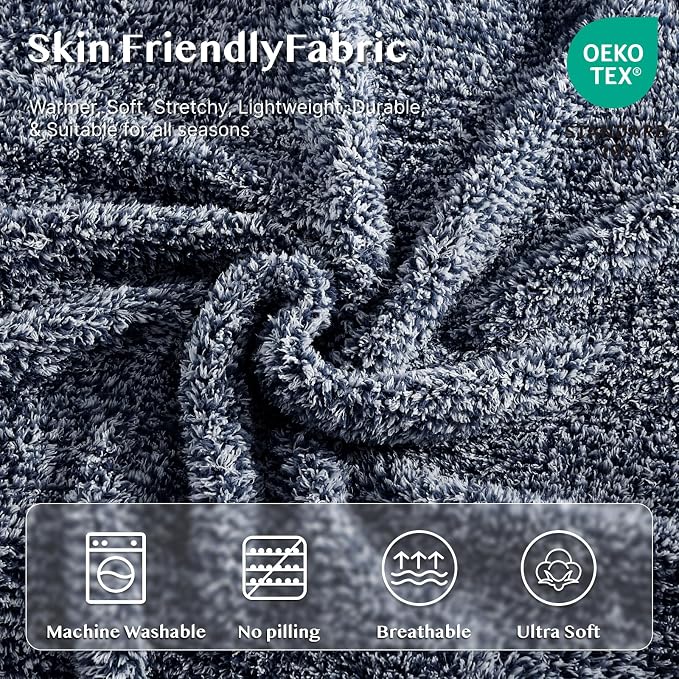 Soft Throw Blanket for Couch-Cozy Reversible Knitted Blankets | Lightweight Warm Fluffy Decor for Women, Mom, Her & Girls, Sofa, Chair, Bed, 50x60in, Cationic Dyeing Navy Blue