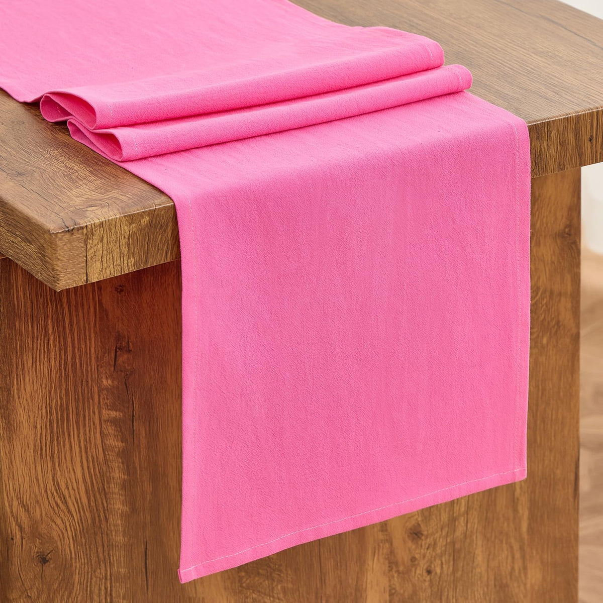 Rose Pink Table Runner 72 Inches Long