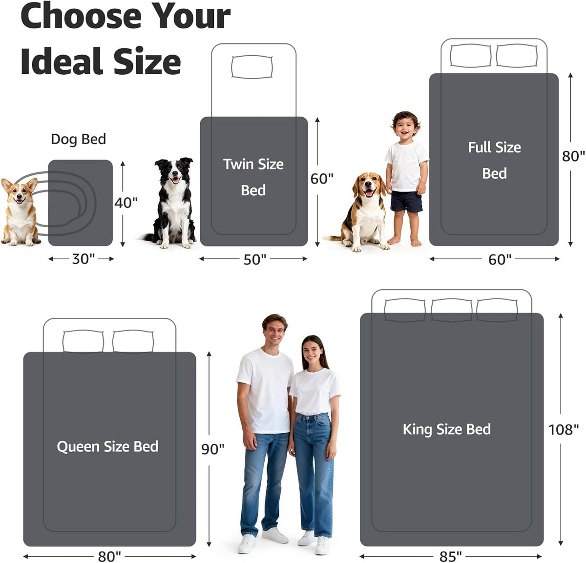 LOOBANI Waterproof Blanket for Bed: Reversible Soft Flannel Twin Bed Blanket 60" x 80", Leakproof Throw Spill-Proof Dog Pet Blanket for Couch, Sofa Protect, Movie Time, Camping, Travel, Purple