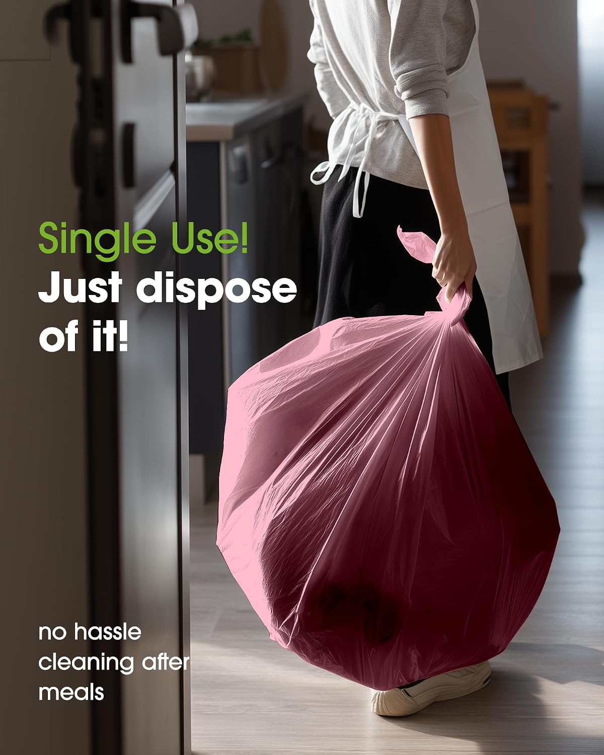 Plastic Table Cloth Disposable 8 Pack, 84 Inch Round, Pink