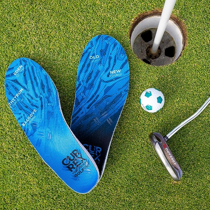 CURREX GolfPro Insoles for Golf Shoes – Arch Support Inserts to Improve Balance, Stability, Comfort & Performance, Help with Foot & Heel Pain Relief – for Men & Women – Medium Arch, XL