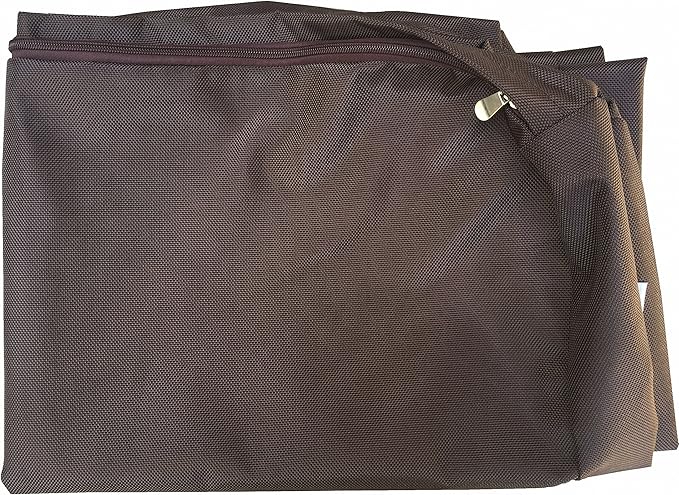 Dogbed4less Memory Foam Dog Bed for Medium to Large Dogs with Orthopedic Comfort, Waterproof Liner and Heavy Duty Nylon Cover 47X29 Pillow, Seal Brown