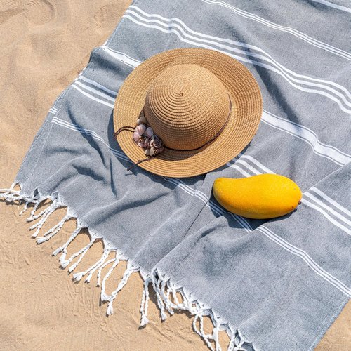Aegero Turkish Beach Towel - Quick Dry, Sand-Free Oversized Bath & Pool Towel | 36"x71", Pink