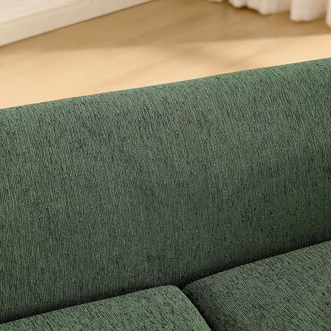 Dog Couch for Medium & Large Dogs, Modern Pet Sofa with Armrest & Backrest, Short Leg Design Linen Fabric Dog Bed Furniture, 39.5" Washable Pet Couch (Olive Green)