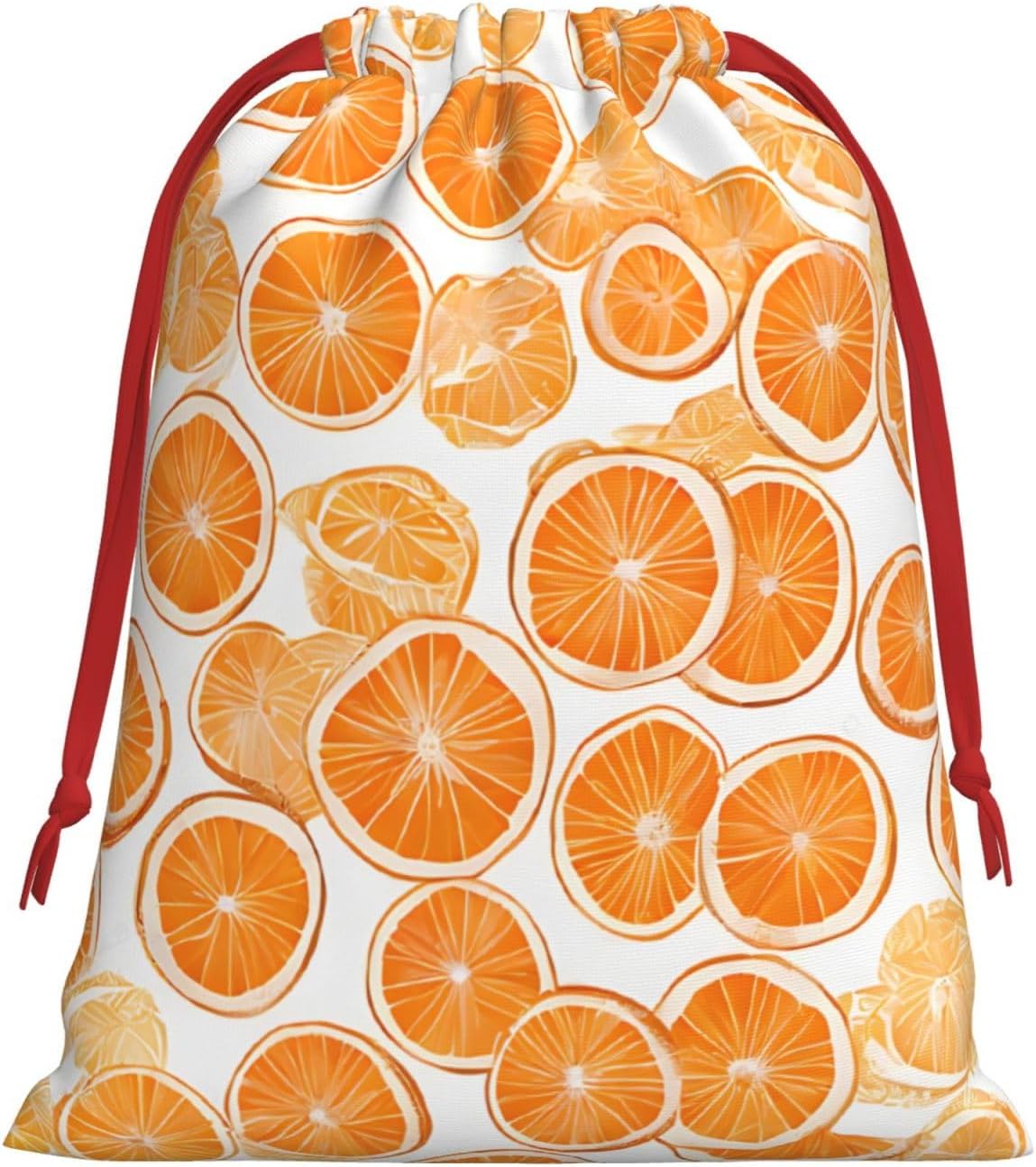 DCEHGEW Peach Soft Drawstring Gift Wrapping Bags, Reusable Polyester Pouch Storage Bag for Christmas, Halloween, Party Favors, Jewelry, Small Size: 7.9x10.6 inches