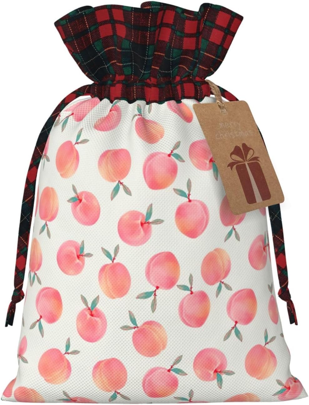 DRTGEDS Pink Peach 4.7x 6.9in Large Capacity Gift Bag With Drawstring For Your Halloween Precious Gifts 1pcs