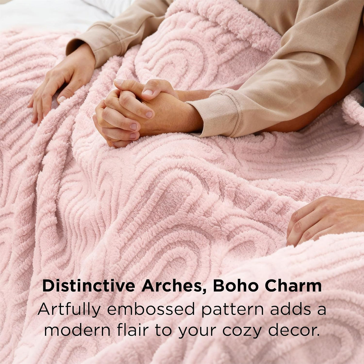 Bedsure GentleSoft Fleece King Size Blanket for Bed - Super Soft & Cozy, Fluffy Blankets for Women & Girls, Ideal for Sofa & Couch, Pink, 108x90 Inches