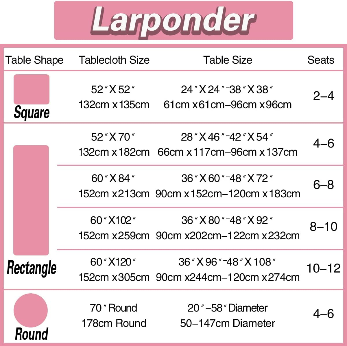 Tablecloth Rectangle, Jacquard, 60" x 120", Pink