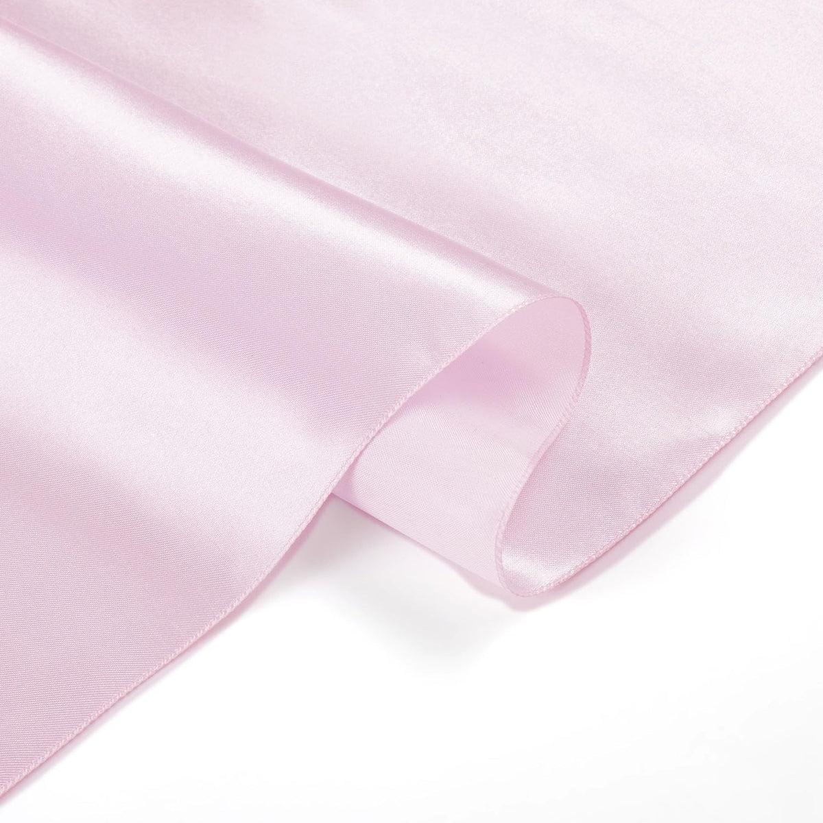 Light Pink Satin Table Runner, 12x108 Inches, 4 Pack