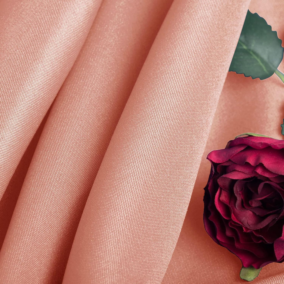 2pack 90x156 Inch Dusty Pink Rectangular Tablecloth 6 Feet Table Cloth in Polyester Fabric for Wedding/Banquet/Restaurant/Parties