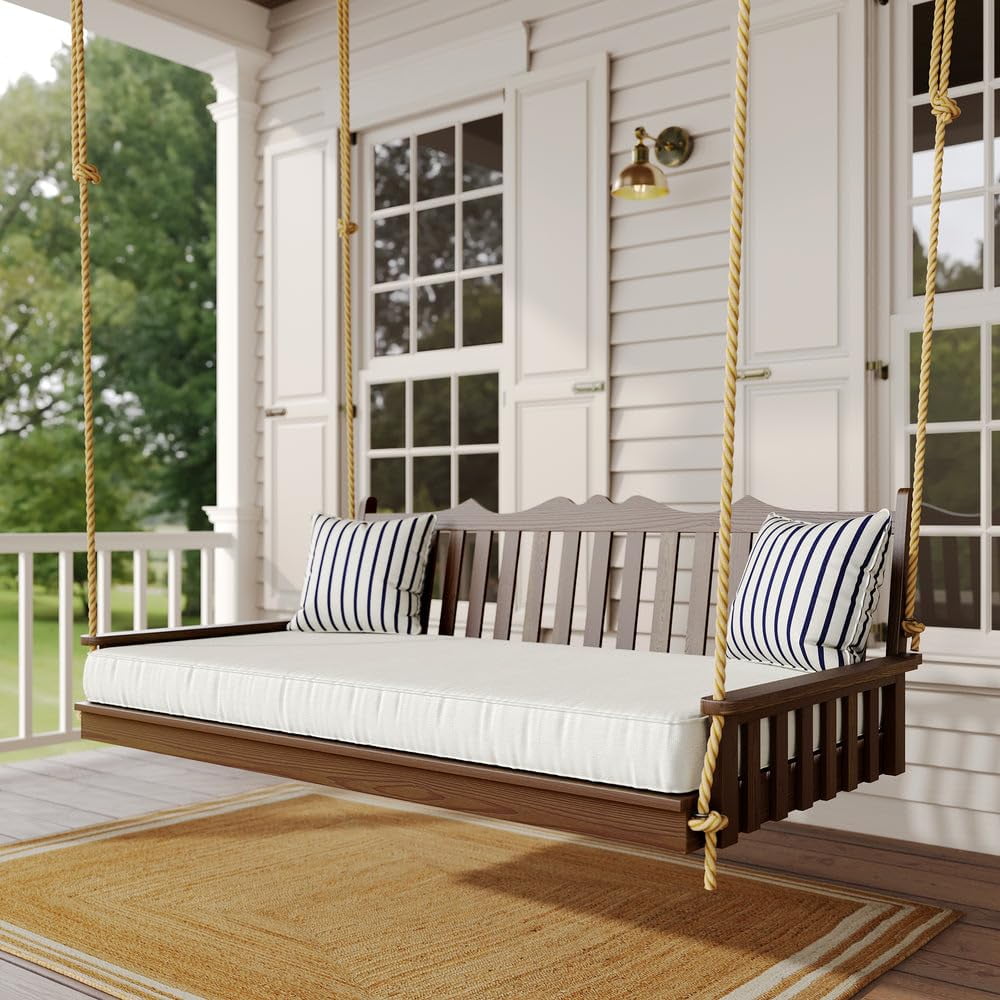 Keystone Amish Co. 5 Foot York Porch Swing Bed, Unfinished