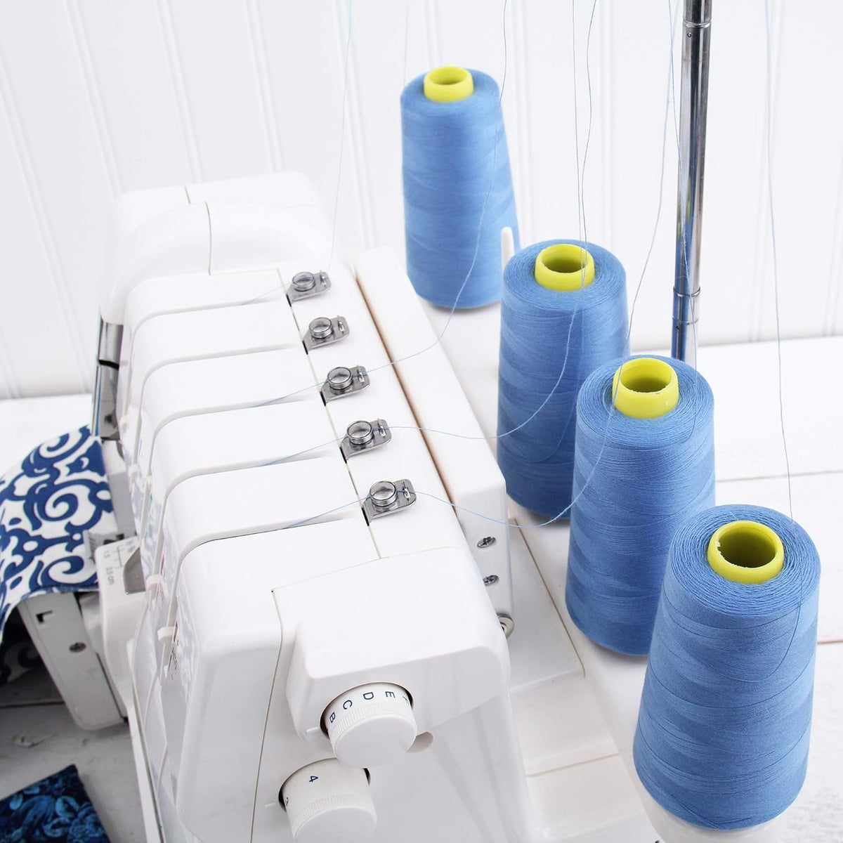 Polyester Serger Thread, 2750yd 40/2, Dusty Pink | Polyester serger thread for overlock sewing, seams and garment construction. Large cone gives smooth, reliable stitching.