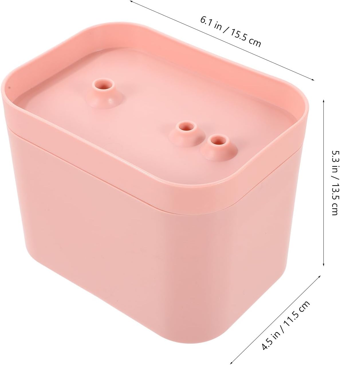 Automatic Circulation Pet Water Fountain for Cats and Dogs, Portable Pink Plastic Water Dispenser with Flower Shape Outlet and Dc 5v Pump, for Kitten and Dog Drinking