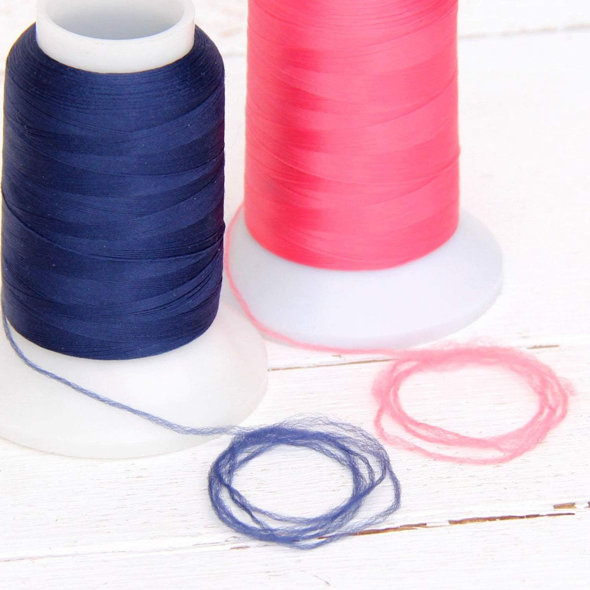 Wooly Serger Thread, Nylon 1000m, Pale Pink 9109 | Stretchy textured nylon serger thread for knits, swimwear, lingerie and soft seams. Great for loopers and coverstitch.