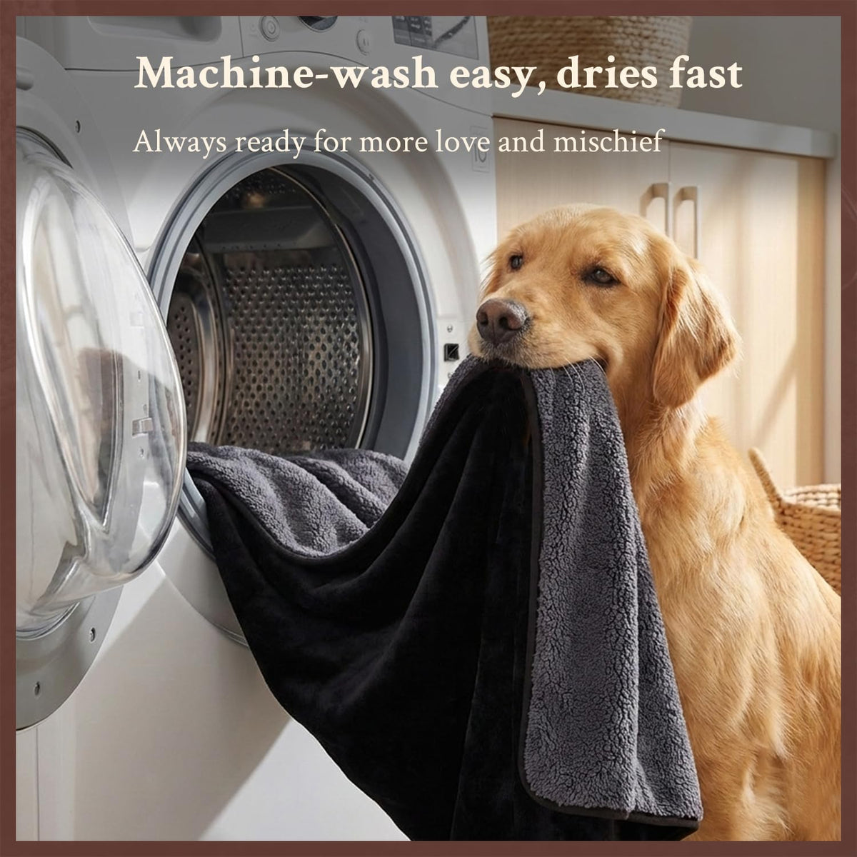 Waterproof Blanket for Bed, Couch, Sofa - Plush Throw Blanket to Protect Furniture, Stain Resistant, Leak-Proof, Double-Sided Flannel & Sherpa Fleece, Reversible Black & Grey, 40"x60"