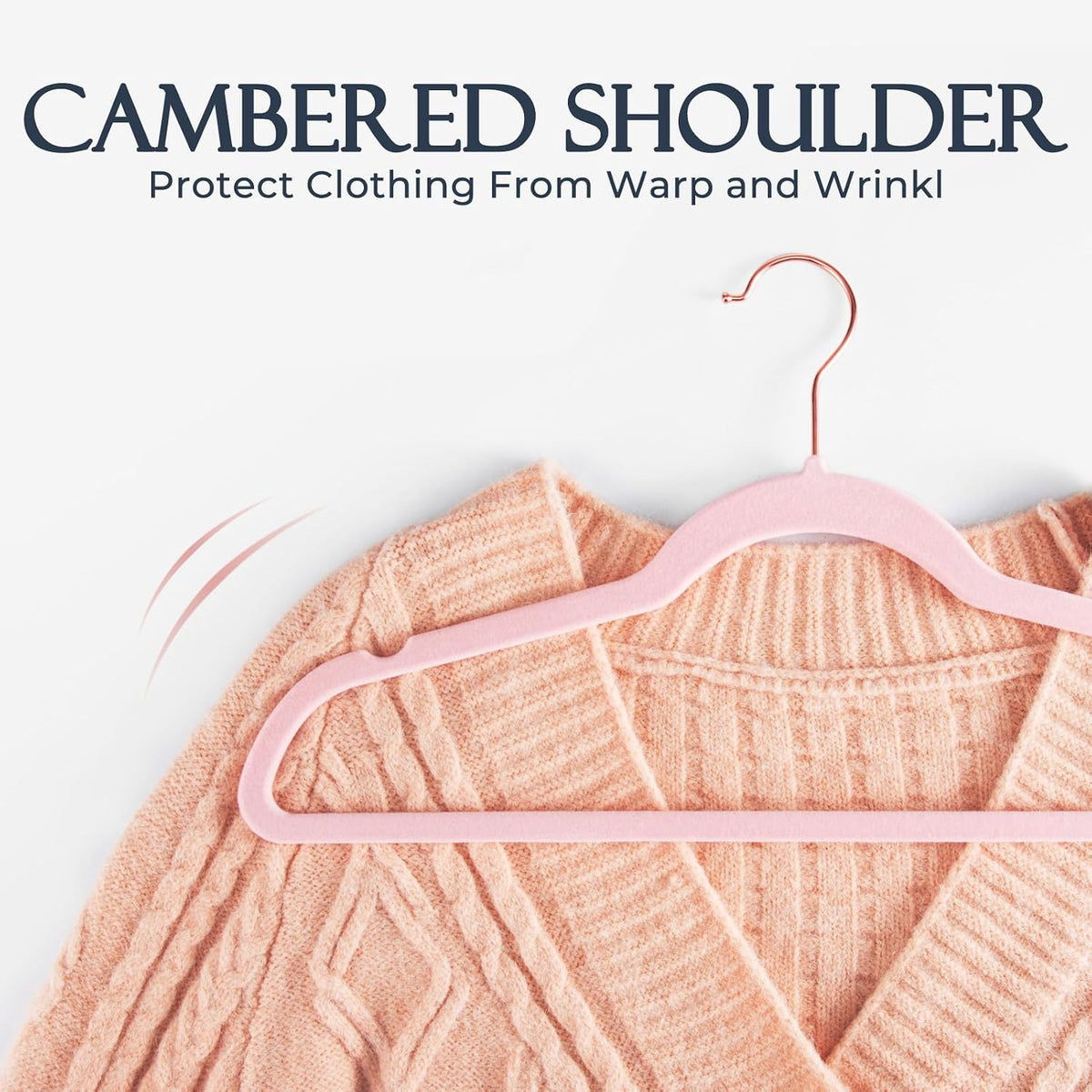 Pink Velvet Hangers 100 Pack, Premium Non-Slip Felt Hangers
