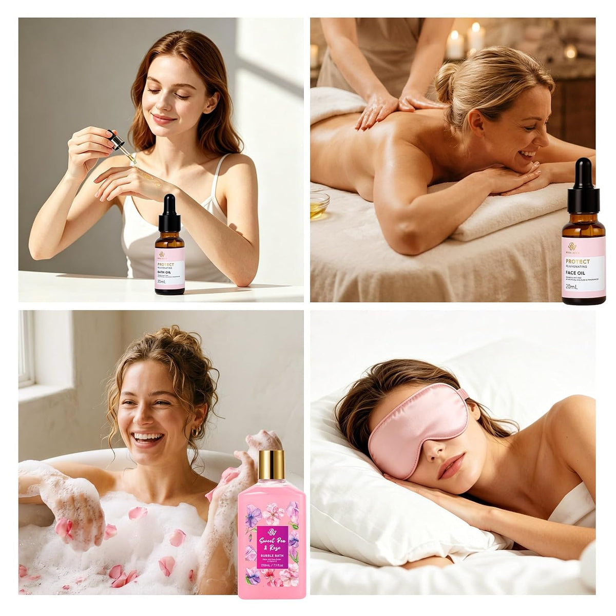 Gifts for Women, 35 Pcs Rose Home Spa Gifts Basket, Get Well Soon Gifts Set