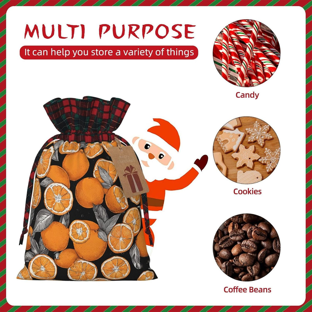 Drawstring Gift Bags (Colorful Peach) Print Present Wrap Bags 4.7 x 6.9 inches Reusable Pouches Cloth Storage Bag for Christmas Wedding Birthday Parties Anniversary Supplies